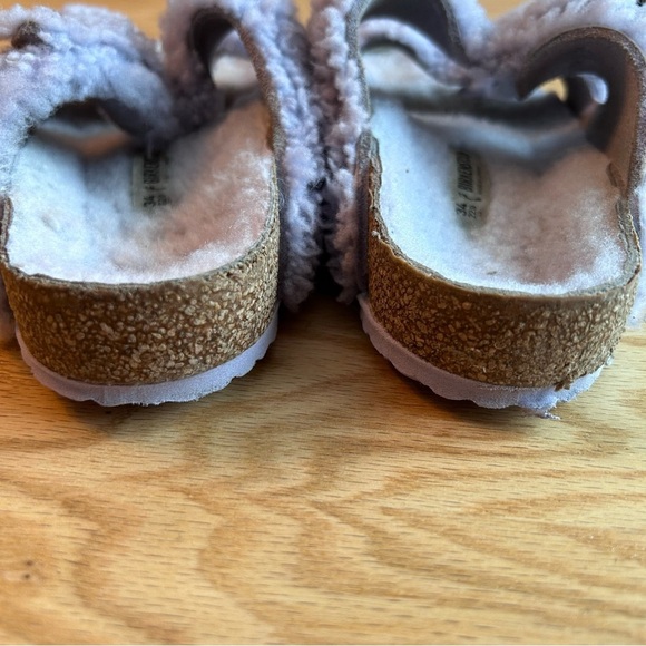 Birkenstock Arizona Teddy Shearling Fur Purple Fog EU34 - Picture 6 of 10